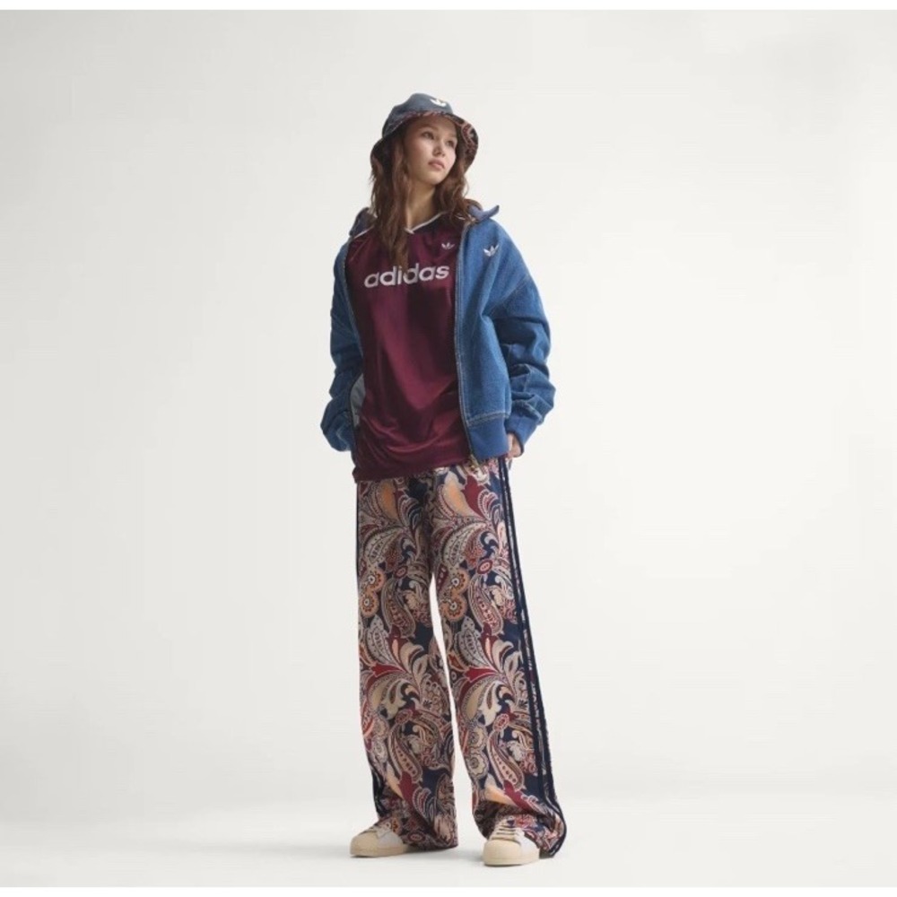 Adidas Originals Women's X Liberty London Firebird Satin Track Pant Sz M NWT